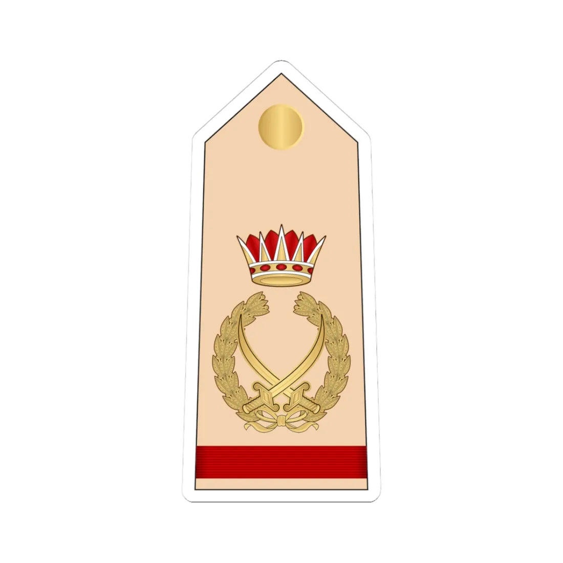 15.RBLF FM (Bahrain) (Military Rank) STICKER Vinyl Kiss-Cut Decal 3 Inch White - The Sticker Space