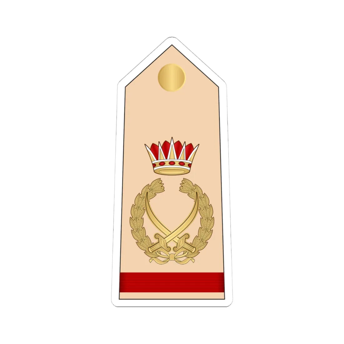 15.RBLF FM (Bahrain) (Military Rank) STICKER Vinyl Kiss-Cut Decal 4 Inch White - The Sticker Space