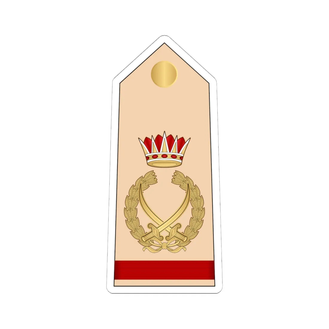 15.RBLF FM (Bahrain) (Military Rank) STICKER Vinyl Kiss-Cut Decal 6 Inch White - The Sticker Space