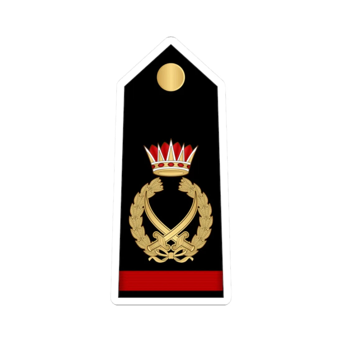 15.RBNF FM (Bahrain) (Military Rank) STICKER Vinyl Kiss-Cut Decal 2 Inch White - The Sticker Space