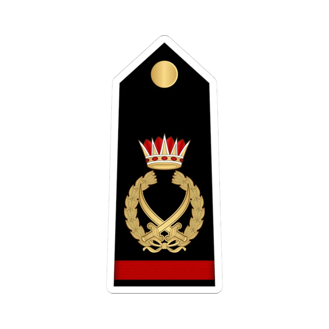 15.RBNF FM (Bahrain) (Military Rank) STICKER Vinyl Kiss-Cut Decal 3 Inch White - The Sticker Space