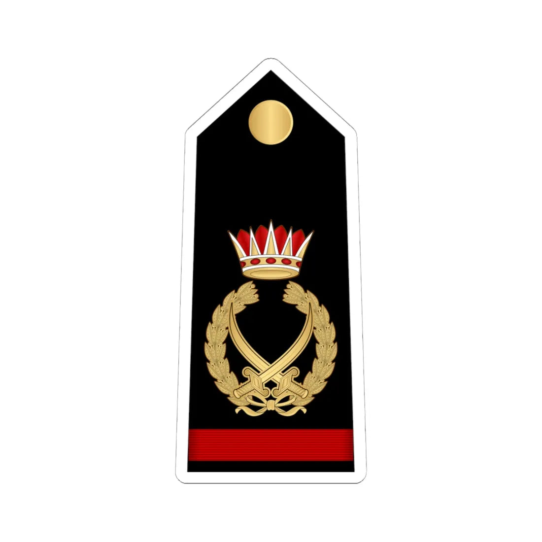 15.RBNF FM (Bahrain) (Military Rank) STICKER Vinyl Kiss-Cut Decal 6 Inch White - The Sticker Space