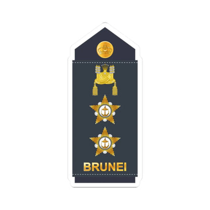 15.RBrAF COL (Brunei) (Military Rank) STICKER Vinyl Kiss-Cut Decal 2 Inch White - The Sticker Space