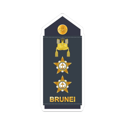 15.RBrAF COL (Brunei) (Military Rank) STICKER Vinyl Kiss-Cut Decal 3 Inch White - The Sticker Space