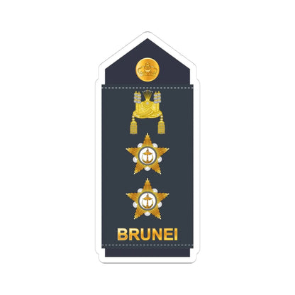15.RBrAF COL (Brunei) (Military Rank) STICKER Vinyl Kiss-Cut Decal 4 Inch White - The Sticker Space
