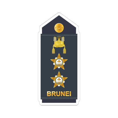 15.RBrAF COL (Brunei) (Military Rank) STICKER Vinyl Kiss-Cut Decal 6 Inch White - The Sticker Space
