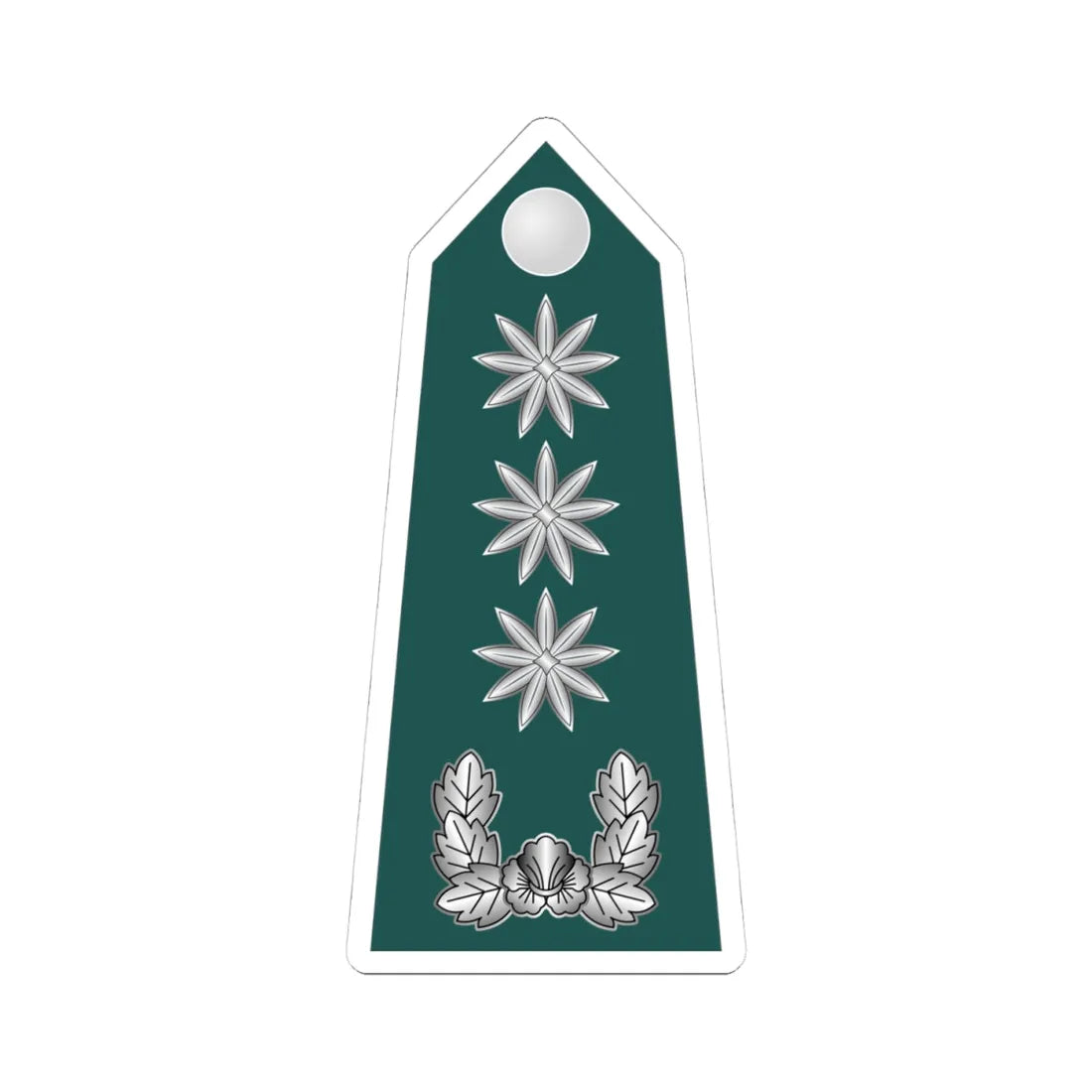 15.SKA COL (Korea) (Military Rank) STICKER Vinyl Kiss-Cut Decal 4 Inch White - The Sticker Space