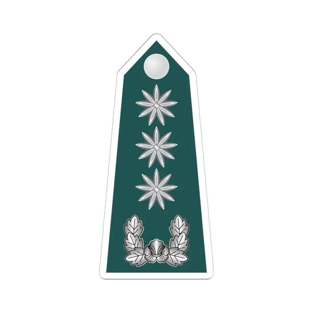 15.SKA COL (Korea) (Military Rank) STICKER Vinyl Kiss-Cut Decal 6 Inch White - The Sticker Space