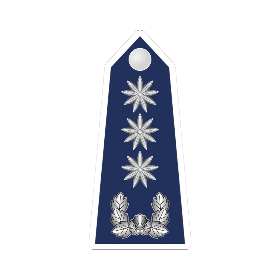 15.SKAF COL (Korea) (Military Rank) STICKER Vinyl Kiss-Cut Decal 3 Inch White - The Sticker Space