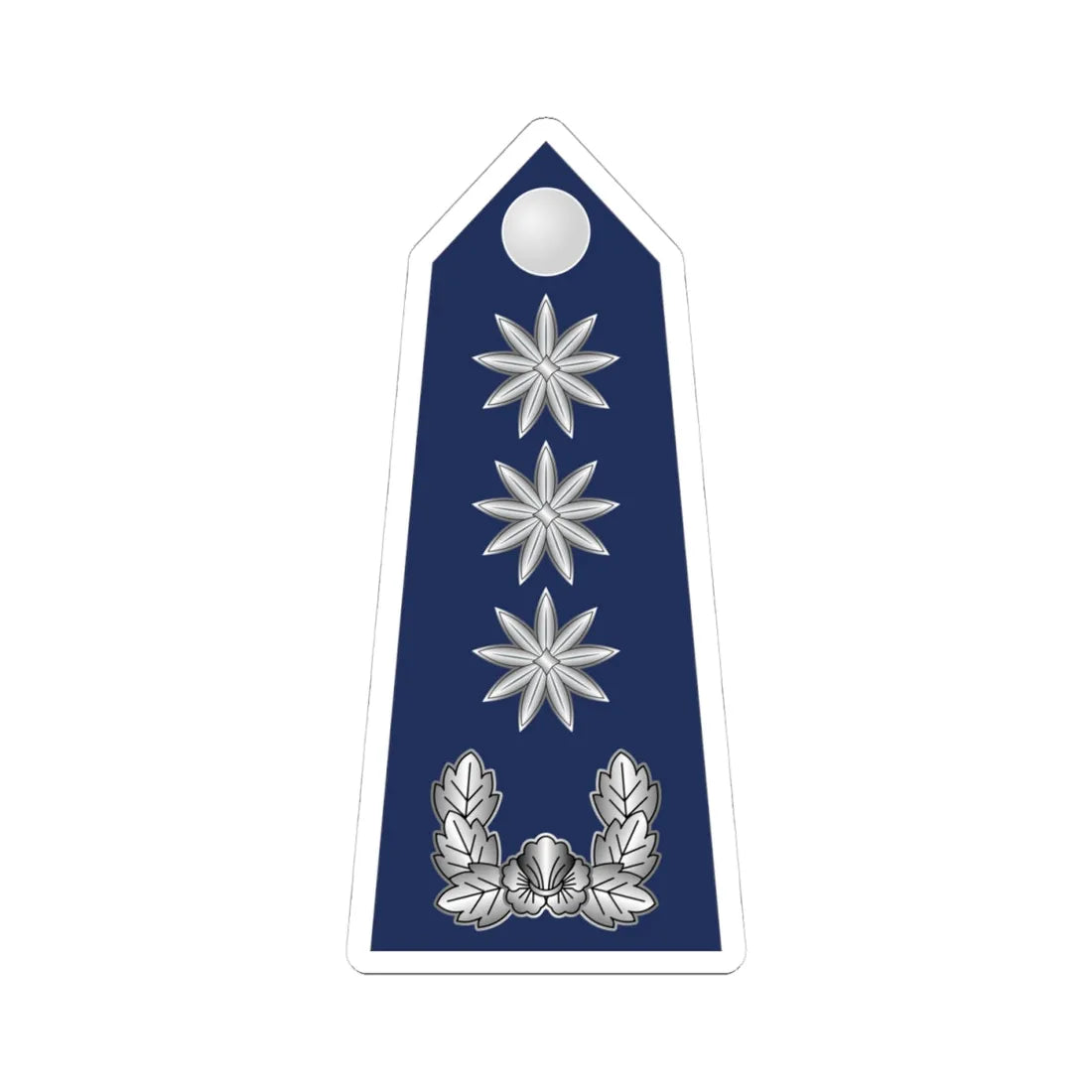 15.SKAF COL (Korea) (Military Rank) STICKER Vinyl Kiss-Cut Decal 4 Inch White - The Sticker Space