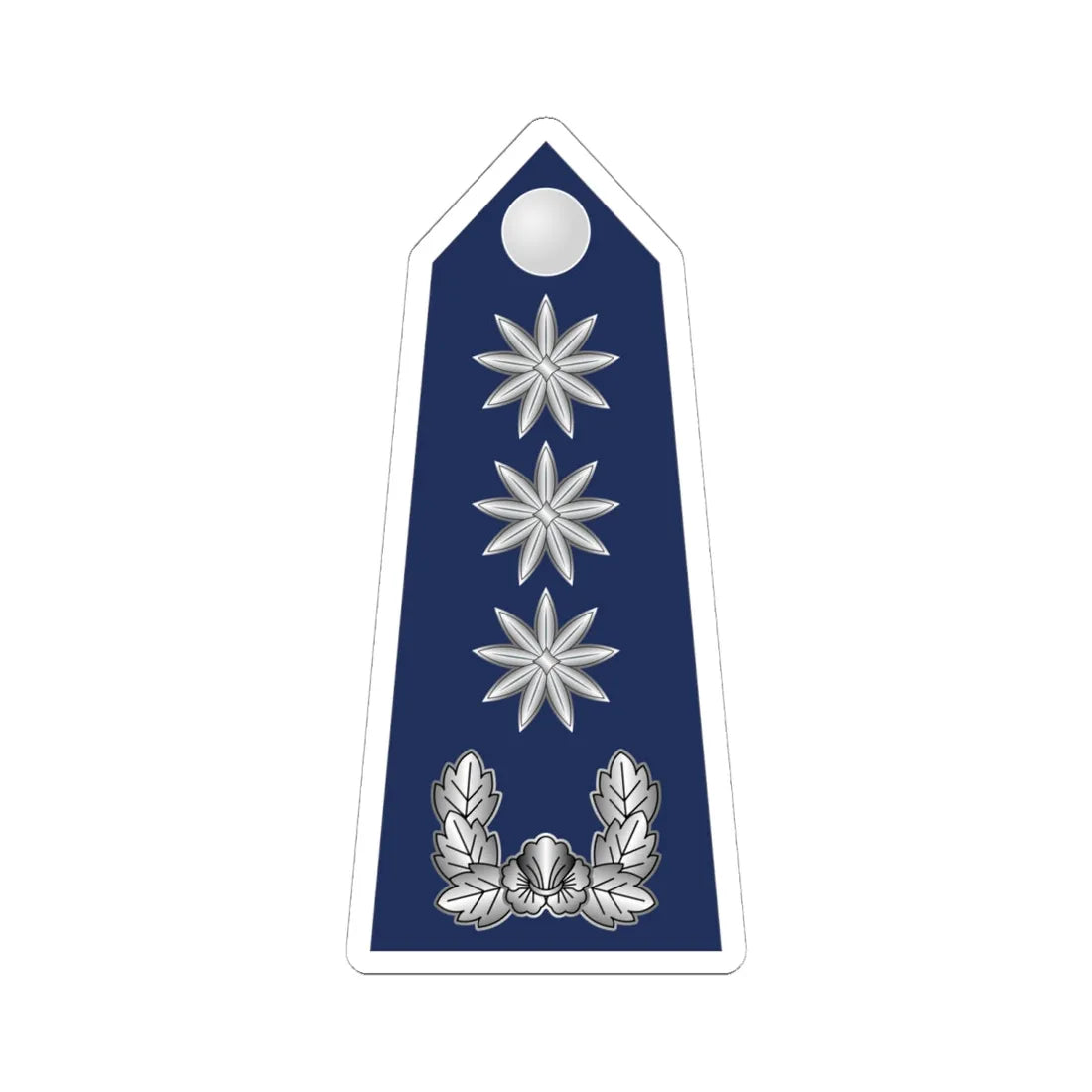 15.SKAF COL (Korea) (Military Rank) STICKER Vinyl Kiss-Cut Decal 6 Inch White - The Sticker Space