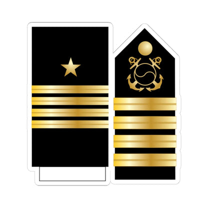 15.SKN CAPT (Korea) (Military Rank) STICKER Vinyl Kiss-Cut Decal 6 Inch White - The Sticker Space