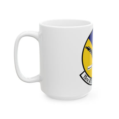 15th Attack Squadron Emblem (U.S. Air Force) White Coffee Mug-The Sticker Space