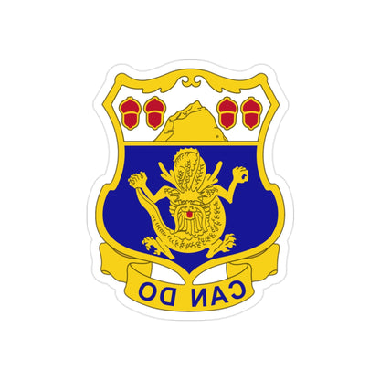 15th Infantry Regiment (U.S. Army) REVERSE PRINT Transparent STICKER-2" × 2"-The Sticker Space