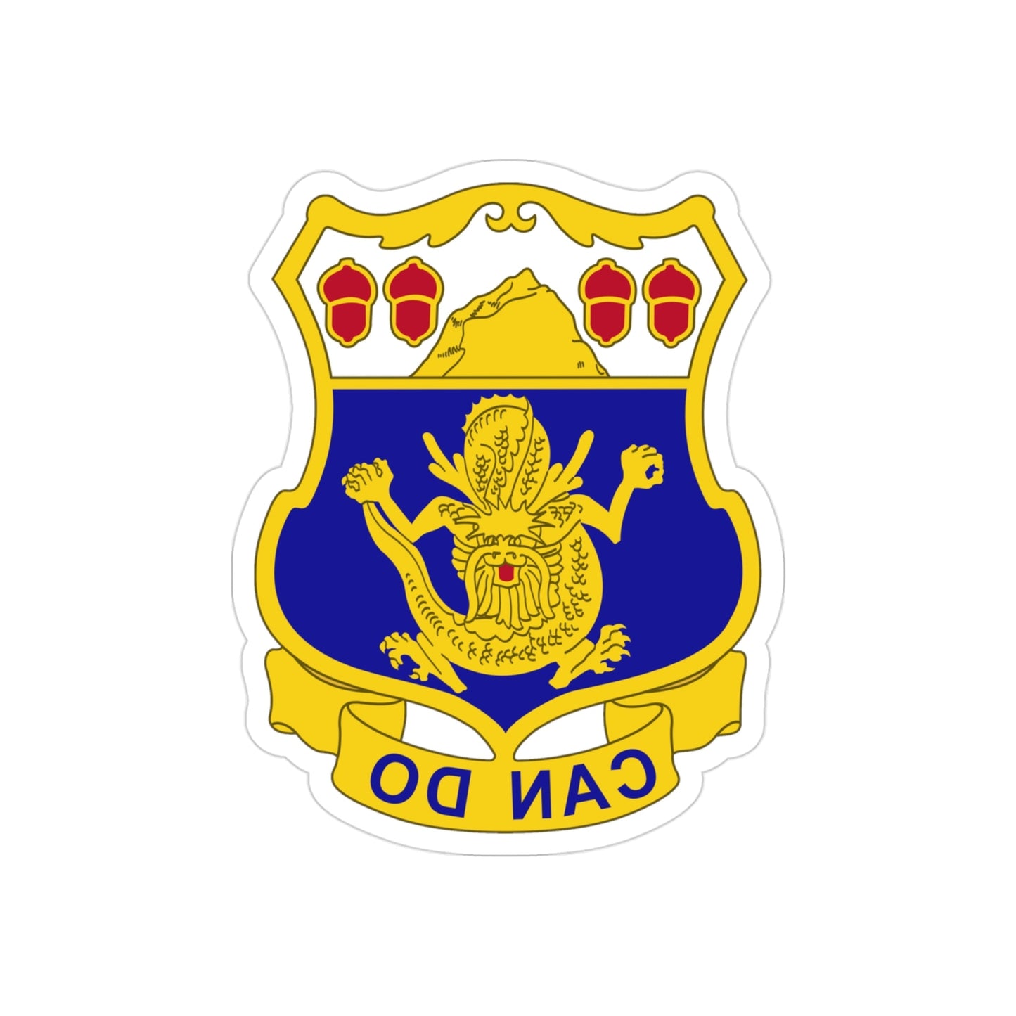 15th Infantry Regiment (U.S. Army) REVERSE PRINT Transparent STICKER-3" × 3"-The Sticker Space