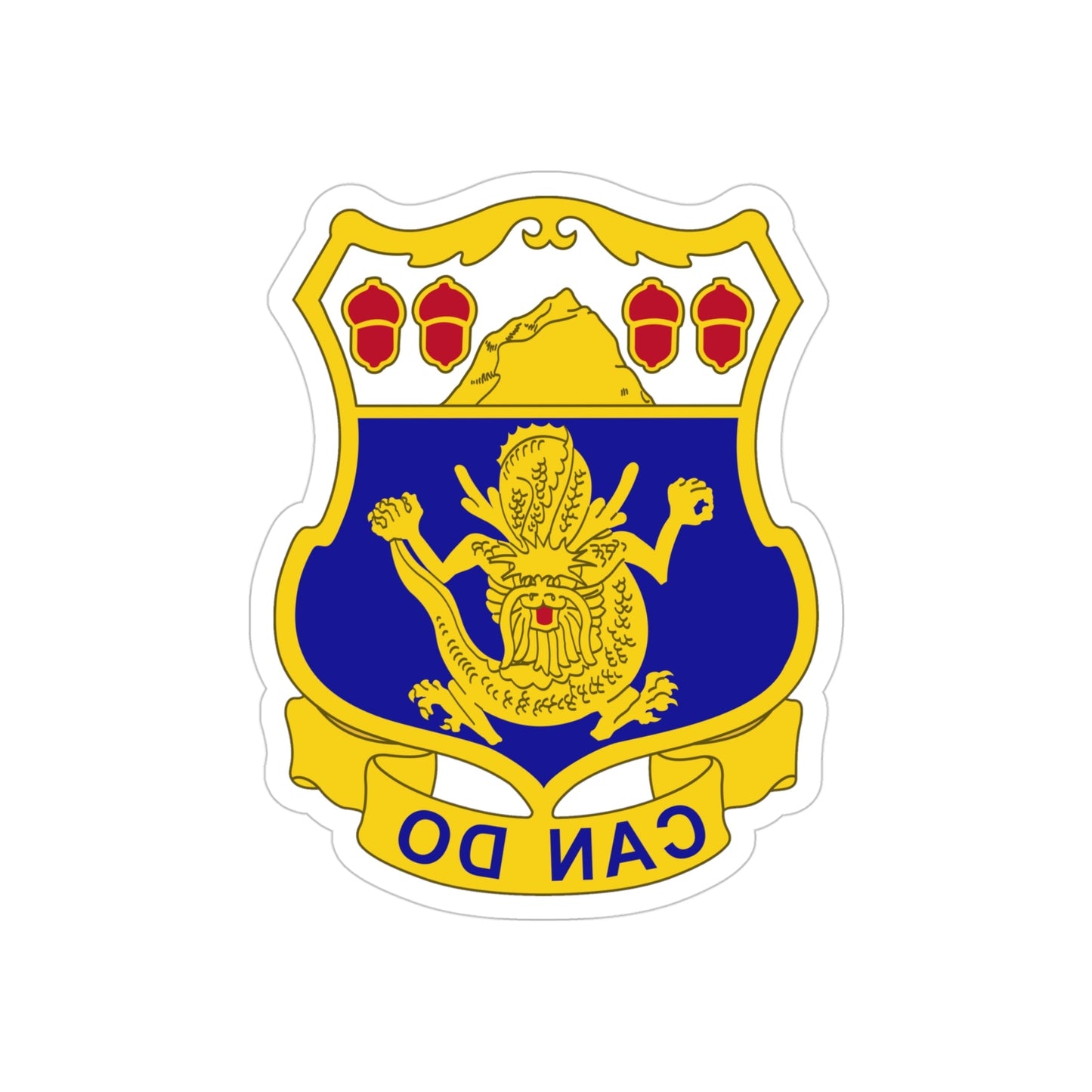 15th Infantry Regiment (U.S. Army) REVERSE PRINT Transparent STICKER-4" × 4"-The Sticker Space