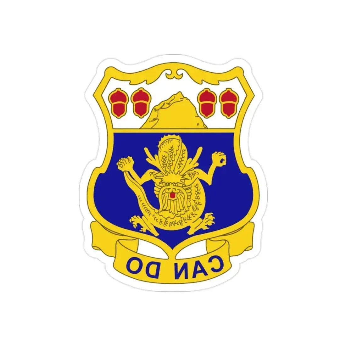 15th Infantry Regiment (U.S. Army) REVERSE PRINT Transparent Die-Cut STICKER 2 Inch Die-Cut Transparent - The Sticker Space
