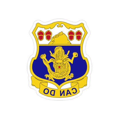 15th Infantry Regiment (U.S. Army) REVERSE PRINT Transparent Die-Cut STICKER 2 Inch Die-Cut Transparent - The Sticker Space