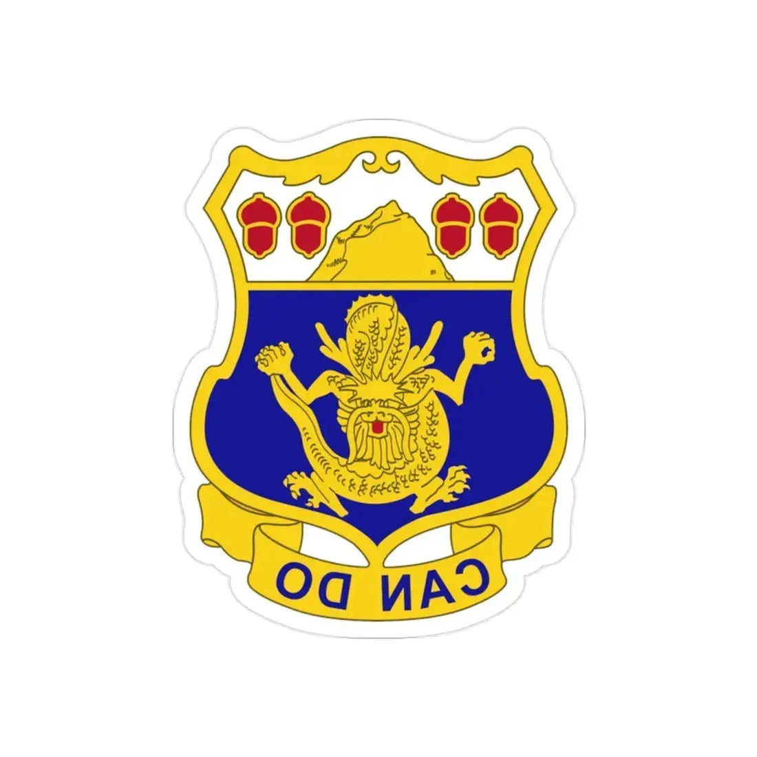 15th Infantry Regiment (U.S. Army) REVERSE PRINT Transparent Die-Cut STICKER - The Sticker Space