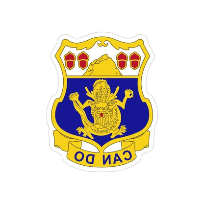 15th Infantry Regiment (U.S. Army) REVERSE PRINT Transparent Die-Cut STICKER - The Sticker Space
