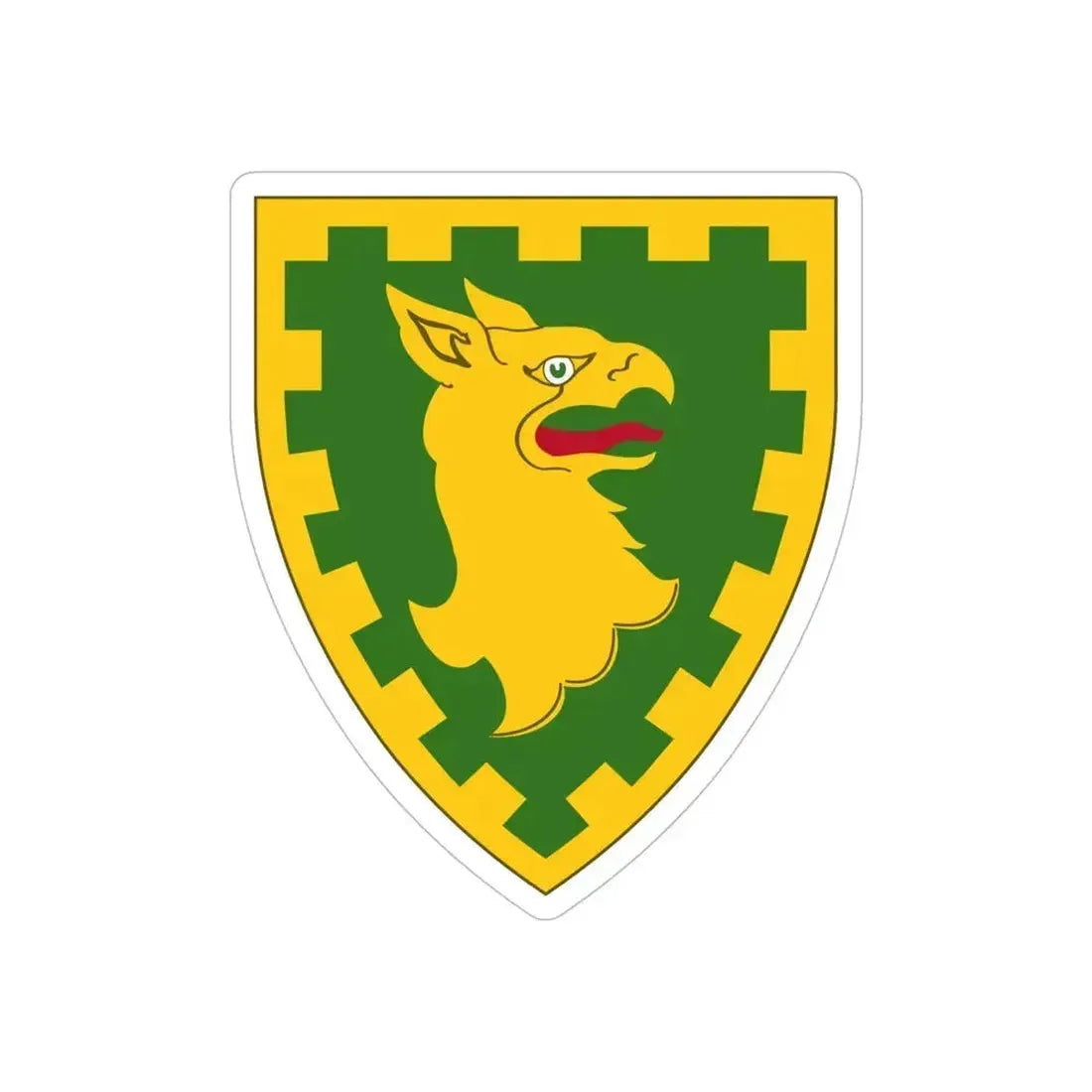 15th Military Police Brigade (U.S. Army) REVERSE PRINT Transparent Die-Cut STICKER 6 Inch Die-Cut Transparent - The Sticker Space