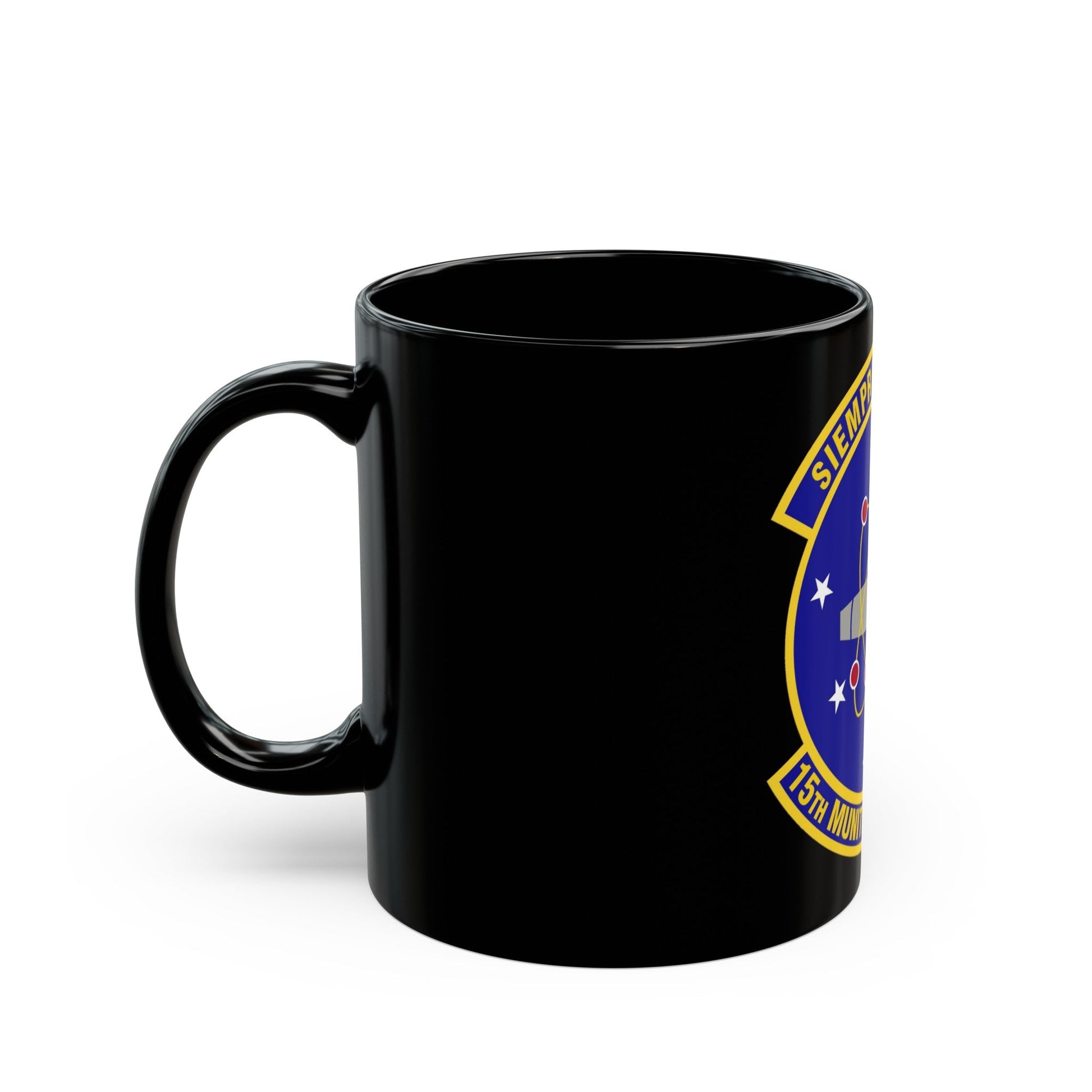 15th Munitions Squadron (U.S. Air Force) Black Coffee Mug-The Sticker Space