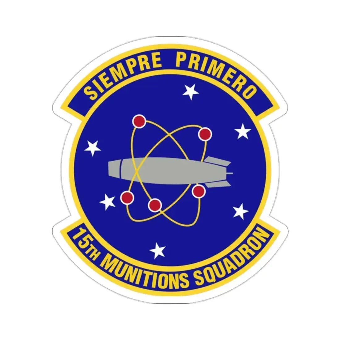 15th Munitions Squadron (U.S. Air Force) STICKER Vinyl Die-Cut Decal 2 Inch - The Sticker Space