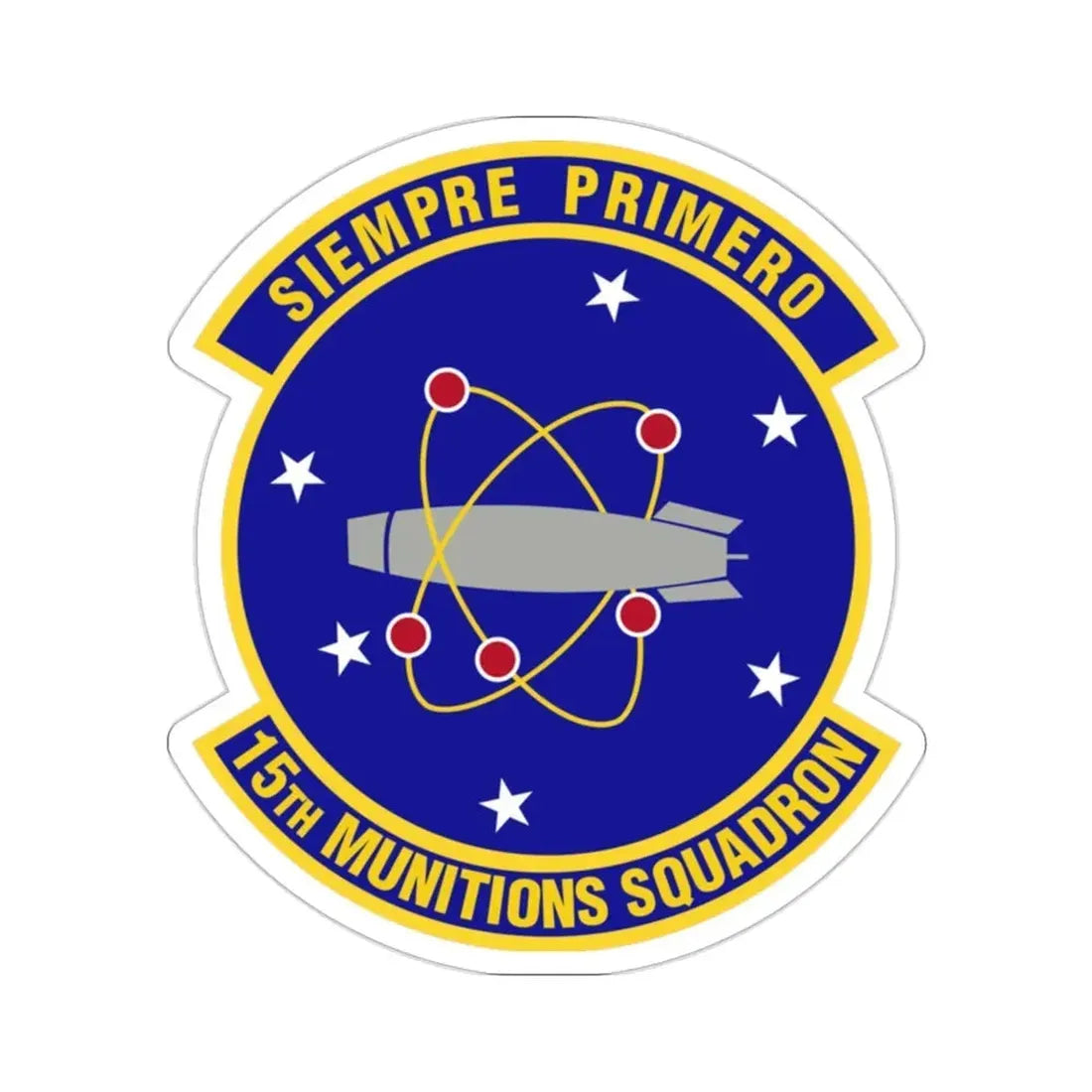 15th Munitions Squadron (U.S. Air Force) STICKER Vinyl Die-Cut Decal - The Sticker Space