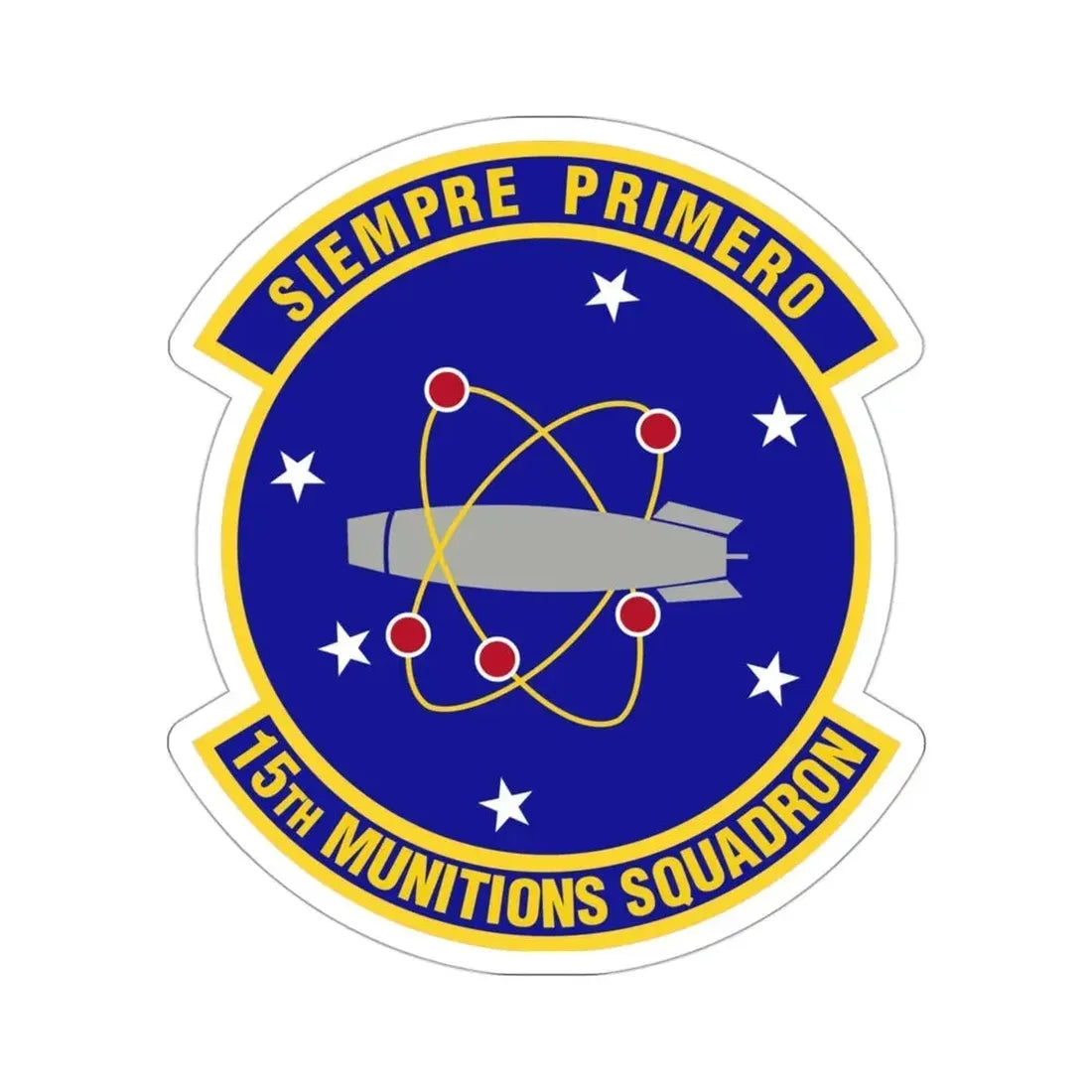 15th Munitions Squadron (U.S. Air Force) STICKER Vinyl Die-Cut Decal - The Sticker Space