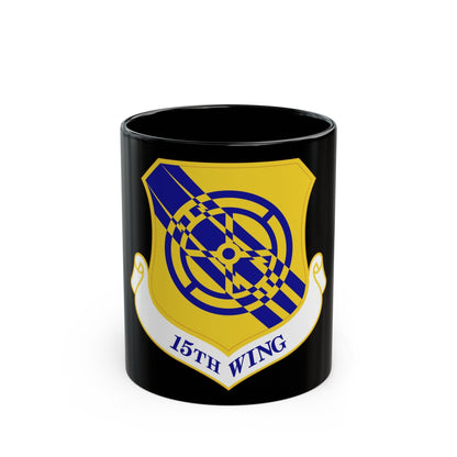 15th Wing (U.S. Air Force) Black Coffee Mug-11oz-The Sticker Space