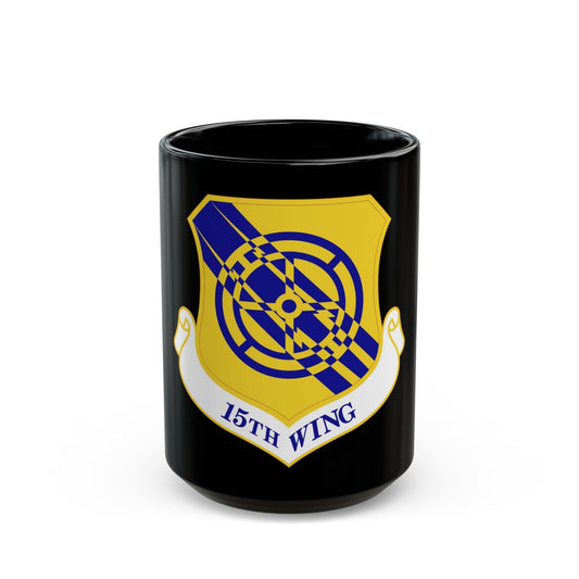 15th Wing (U.S. Air Force) Black Coffee Mug-15oz-The Sticker Space