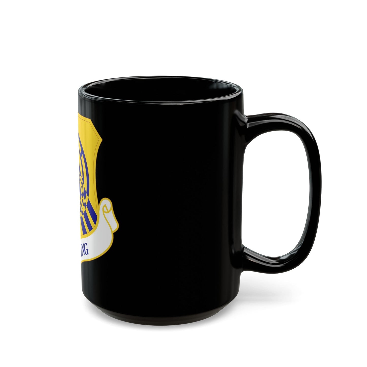 15th Wing (U.S. Air Force) Black Coffee Mug-The Sticker Space