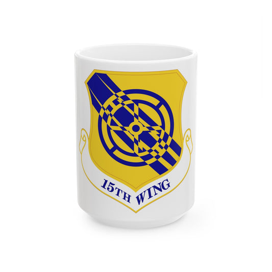 15th Wing (U.S. Air Force) White Coffee Mug-15oz-The Sticker Space