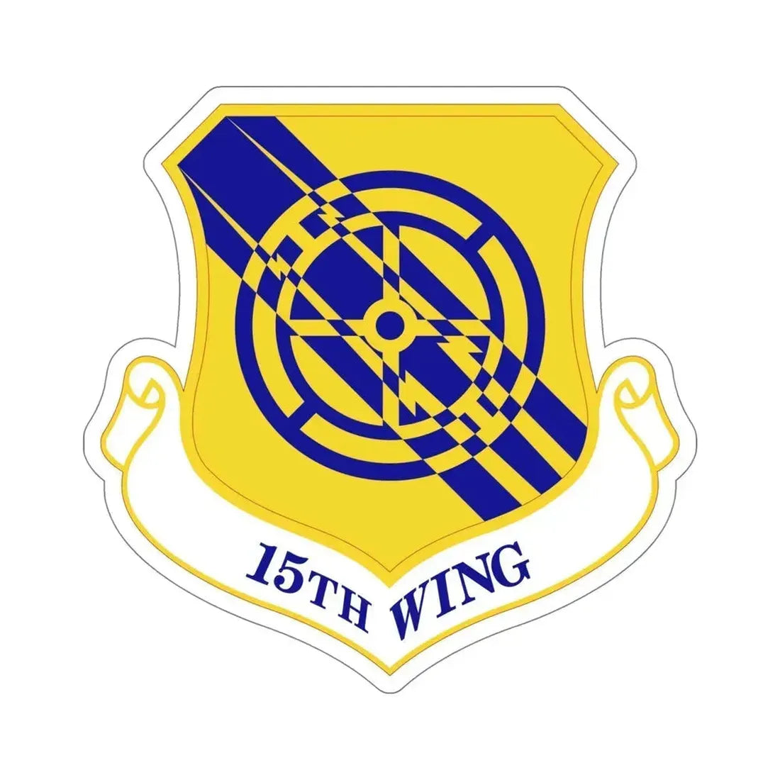 15th Wing (U.S. Air Force) STICKER Vinyl Die-Cut Decal 6 Inch - The Sticker Space