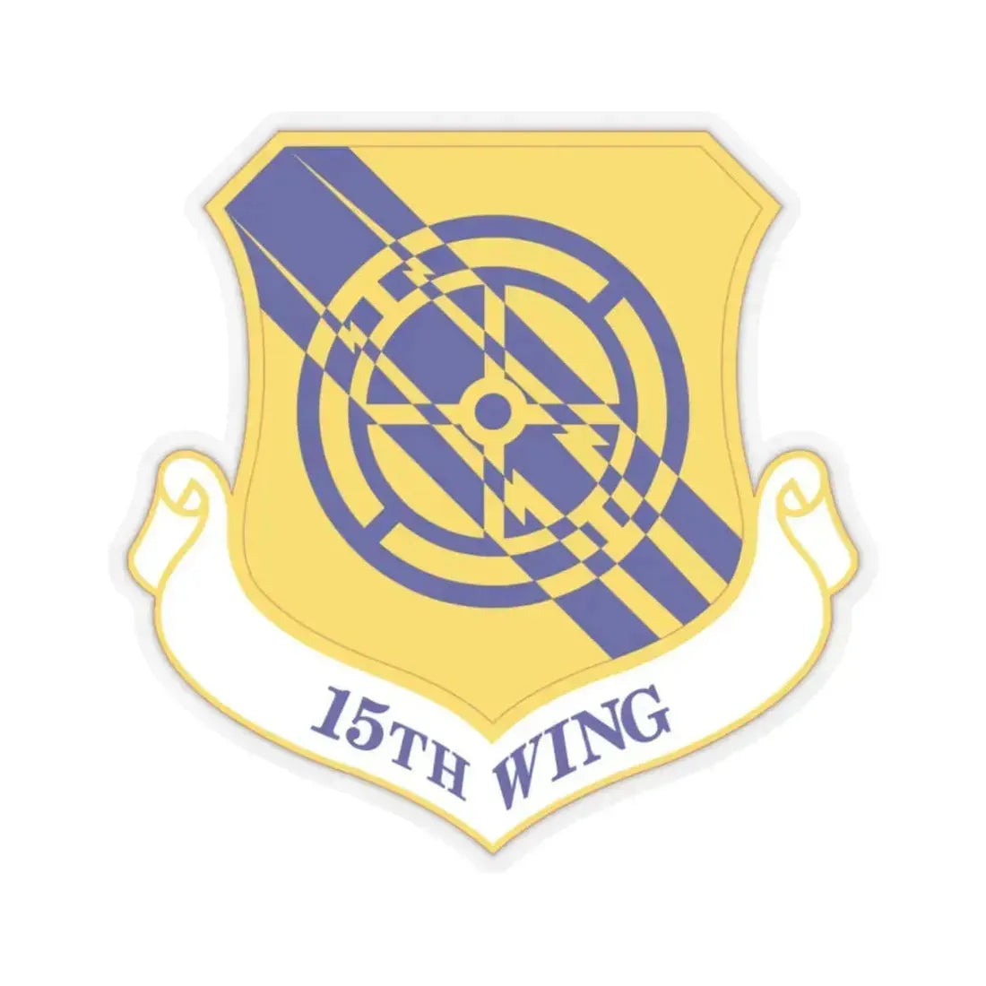 15th Wing (U.S. Air Force) STICKER Vinyl Kiss-Cut Decal 2 Inch Transparent - The Sticker Space
