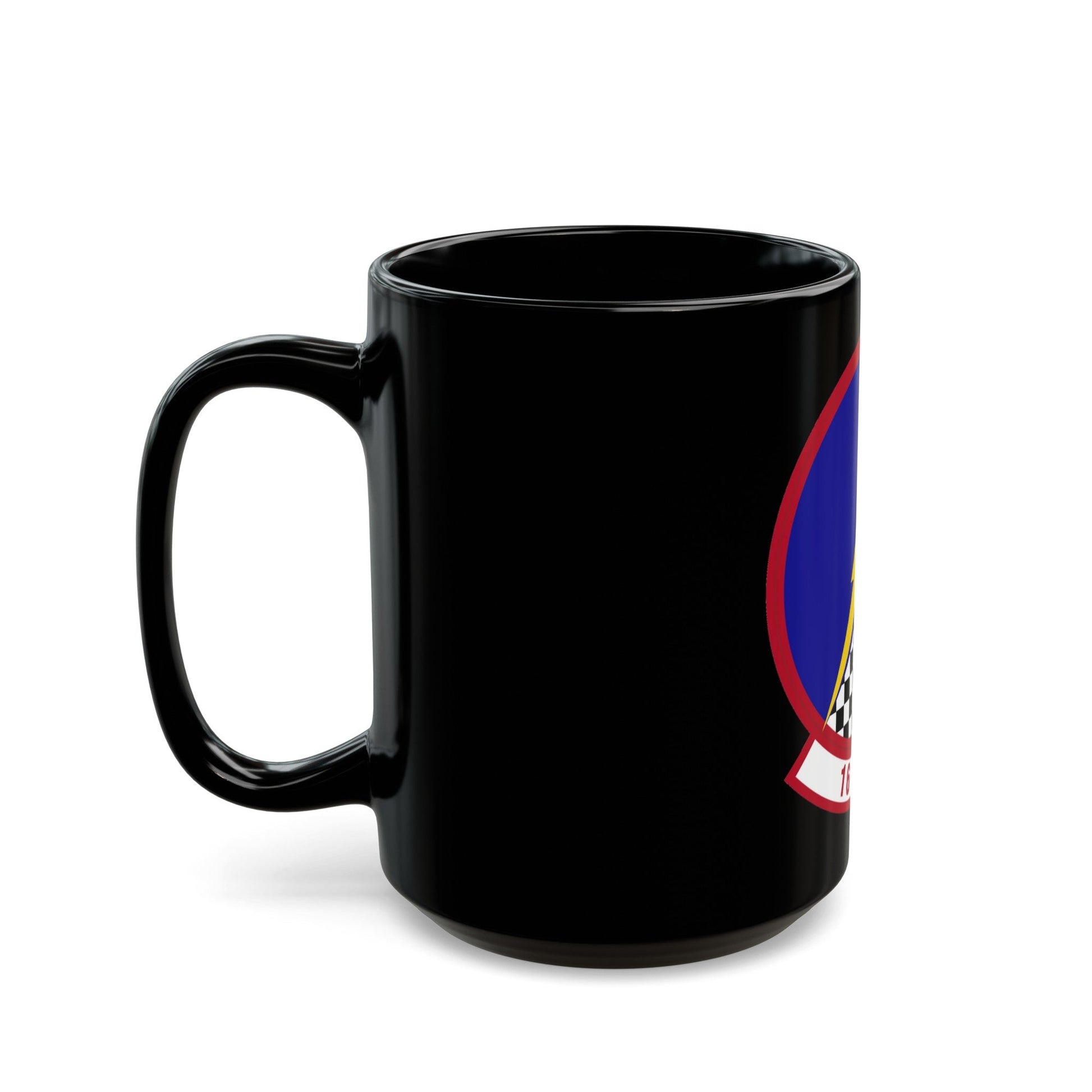 16 Airborne Command and Control Squadron ACC (U.S. Air Force) Black Coffee Mug-The Sticker Space