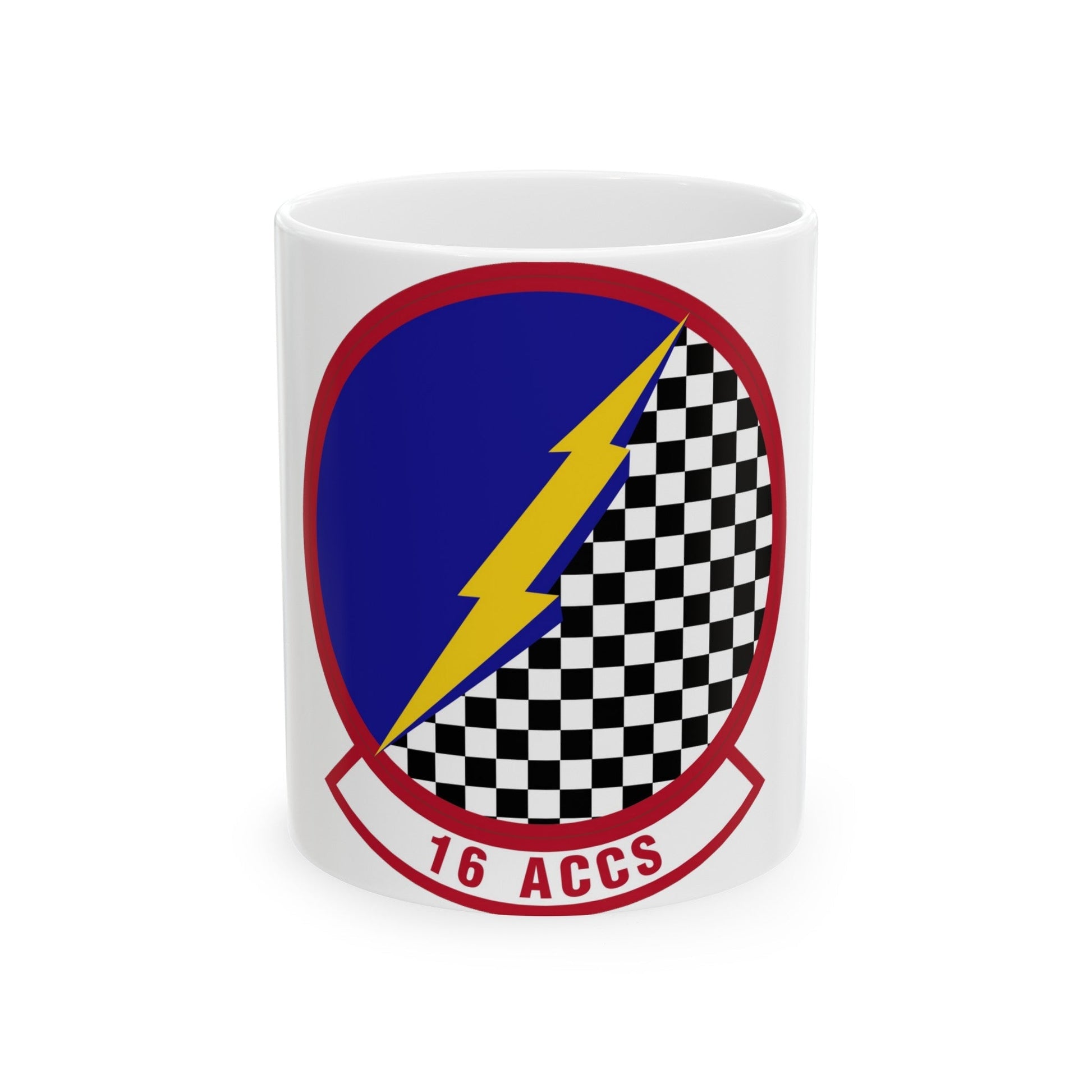 16 Airborne Command and Control Squadron ACC (U.S. Air Force) White Coffee Mug-11oz-The Sticker Space