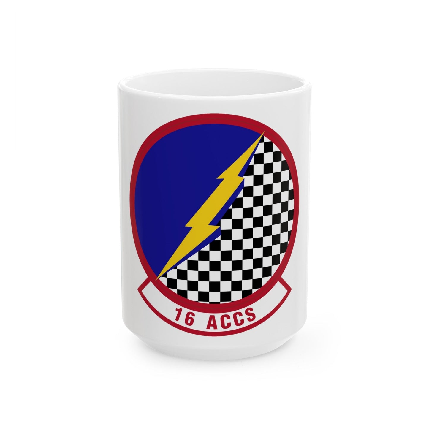 16 Airborne Command and Control Squadron ACC (U.S. Air Force) White Coffee Mug-15oz-The Sticker Space