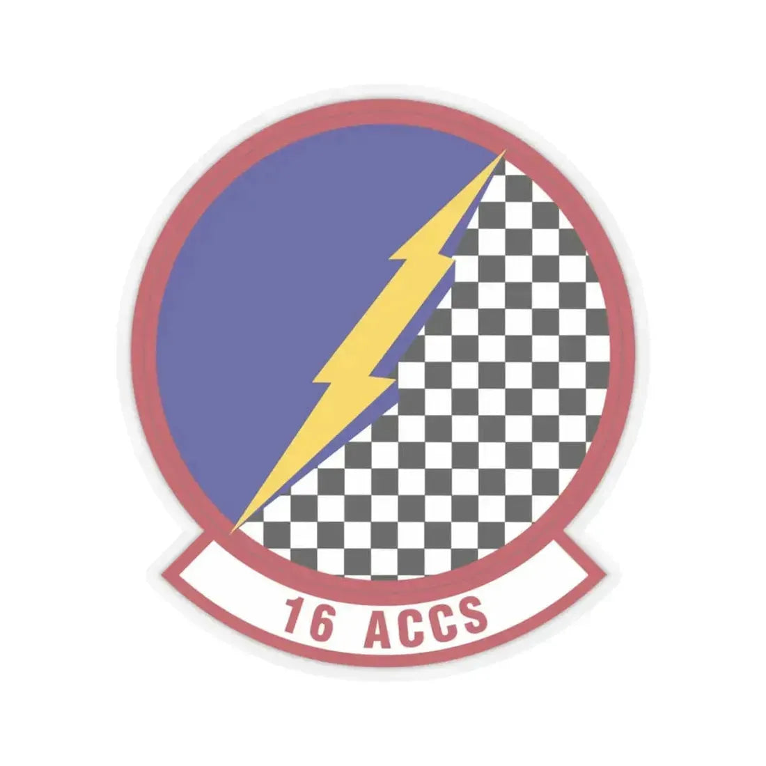 16 Airborne Command and Control Squadron ACC (U.S. Air Force) STICKER Vinyl Kiss-Cut Decal 3 Inch Transparent - The Sticker Space