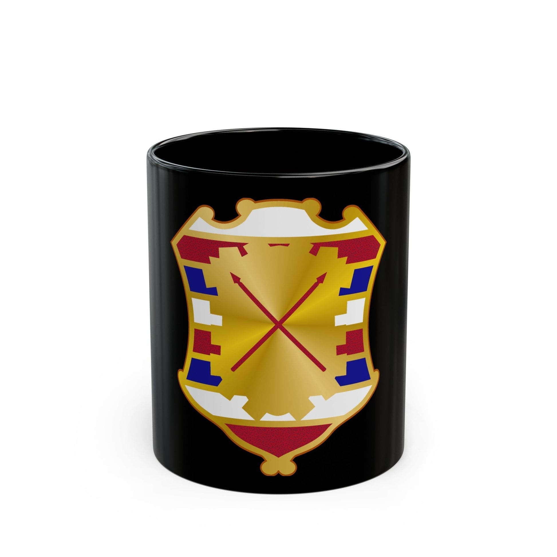 16 Antiaircraft Artillery Gun Battalion (U.S. Army) Black Coffee Mug-11oz-The Sticker Space