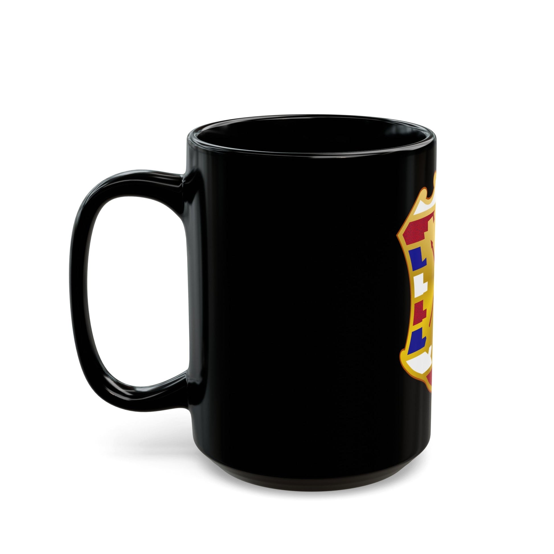 16 Antiaircraft Artillery Gun Battalion (U.S. Army) Black Coffee Mug-The Sticker Space