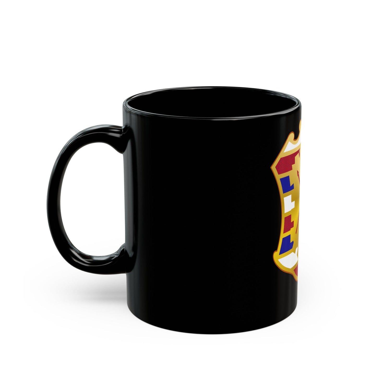 16 Antiaircraft Artillery Gun Battalion (U.S. Army) Black Coffee Mug-The Sticker Space