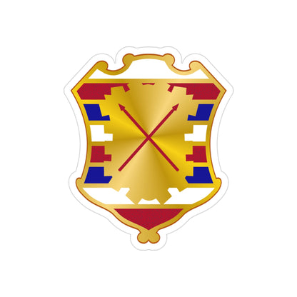 16 Antiaircraft Artillery Gun Battalion (U.S. Army) REVERSE PRINT Transparent STICKER-3" × 3"-The Sticker Space