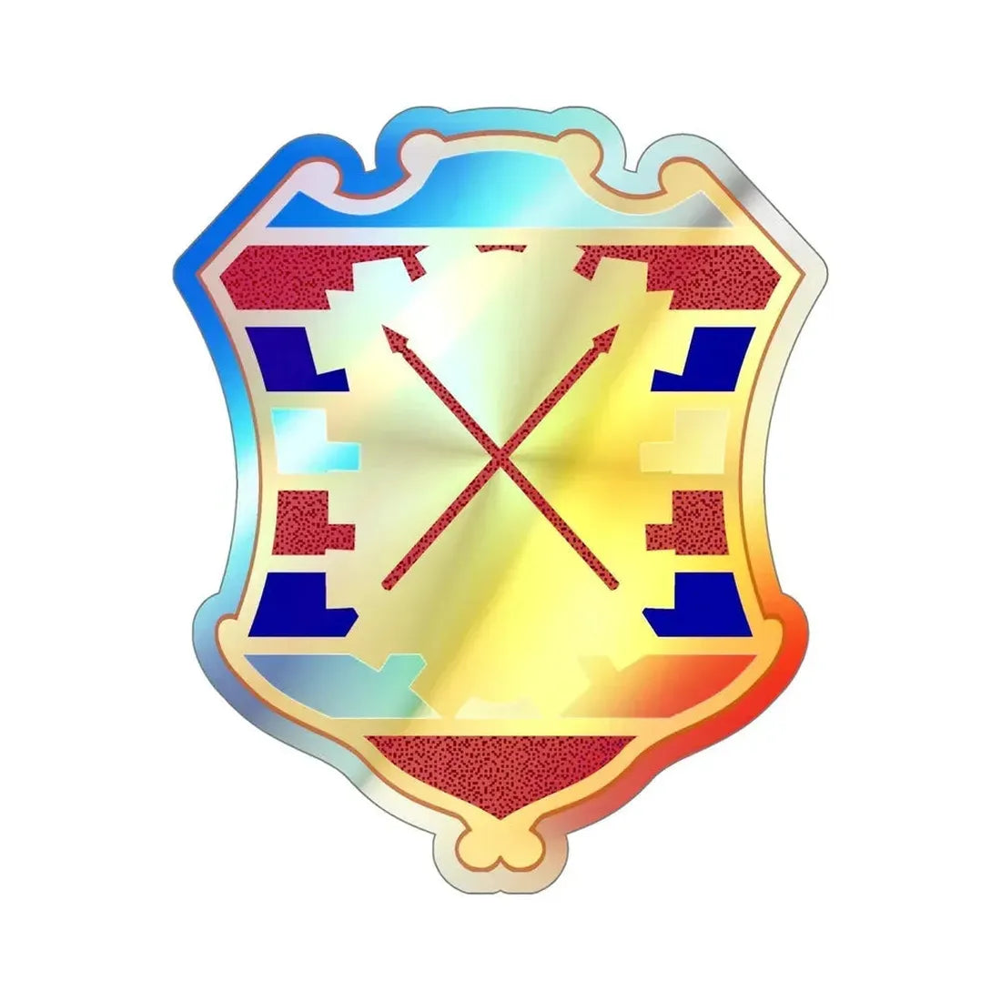 16 Antiaircraft Artillery Gun Battalion (U.S. Army) Holographic STICKER Die-Cut Vinyl Decal - The Sticker Space