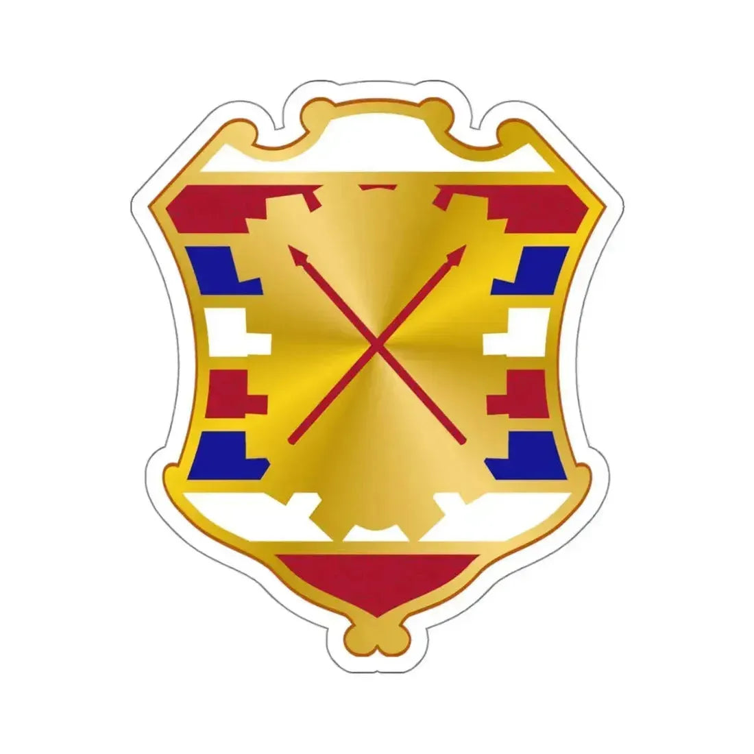 16 Antiaircraft Artillery Gun Battalion (U.S. Army) STICKER Vinyl Kiss-Cut Decal 4 Inch White - The Sticker Space