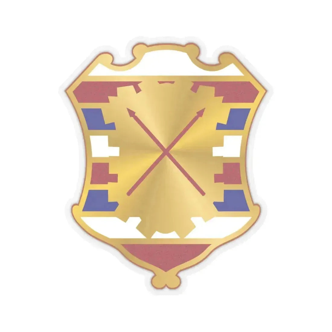 16 Antiaircraft Artillery Gun Battalion (U.S. Army) STICKER Vinyl Kiss-Cut Decal 6 Inch Transparent - The Sticker Space