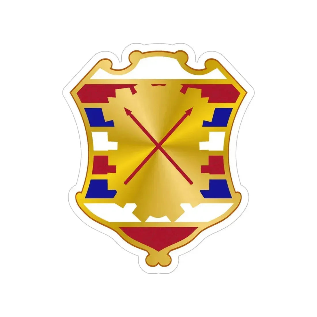 16 Antiaircraft Artillery Gun Battalion (U.S. Army) Transparent STICKER Die-Cut Vinyl Decal 6 Inch - The Sticker Space