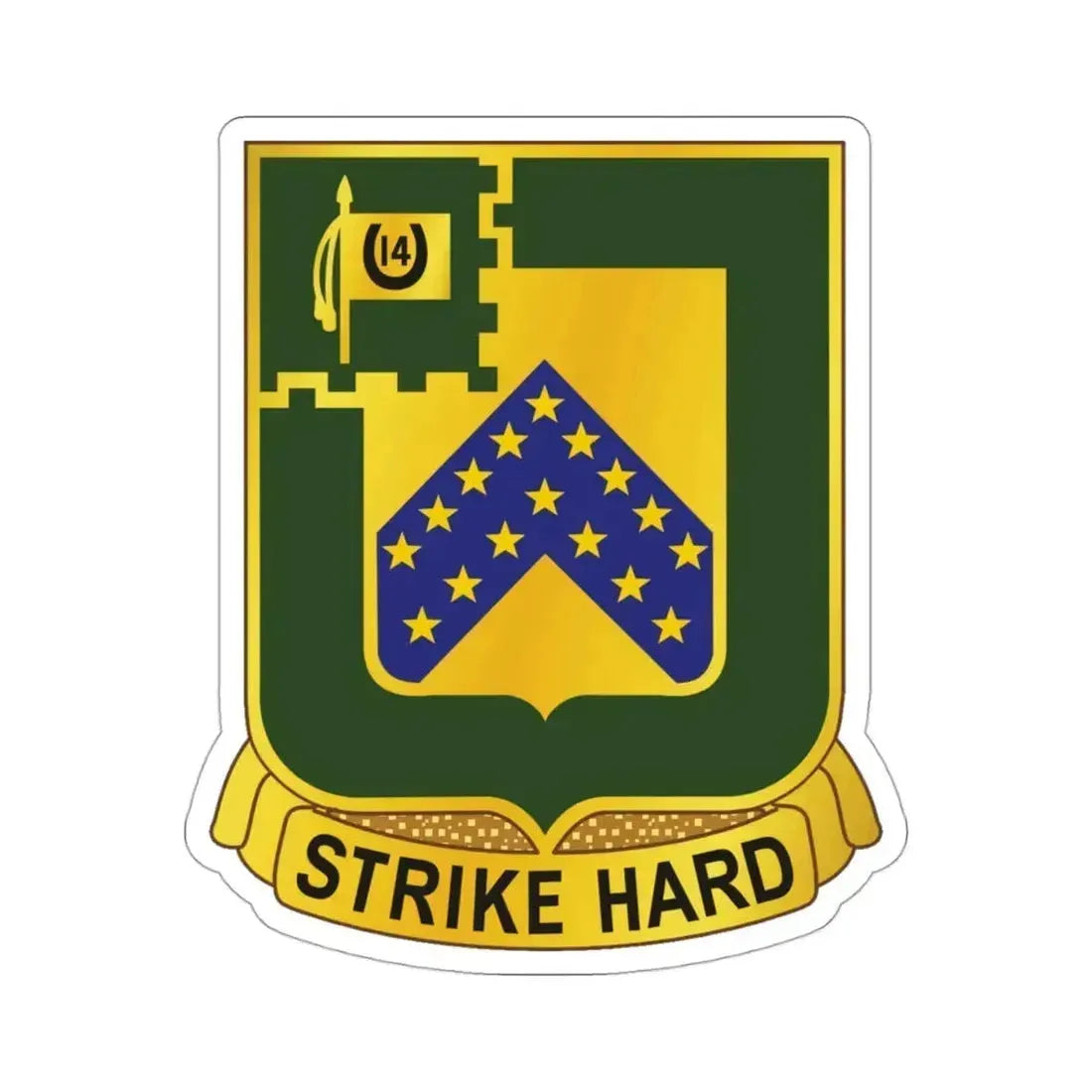 16 Cavalry Regiment (U.S. Army) STICKER Vinyl Die-Cut Decal 3 Inch - The Sticker Space