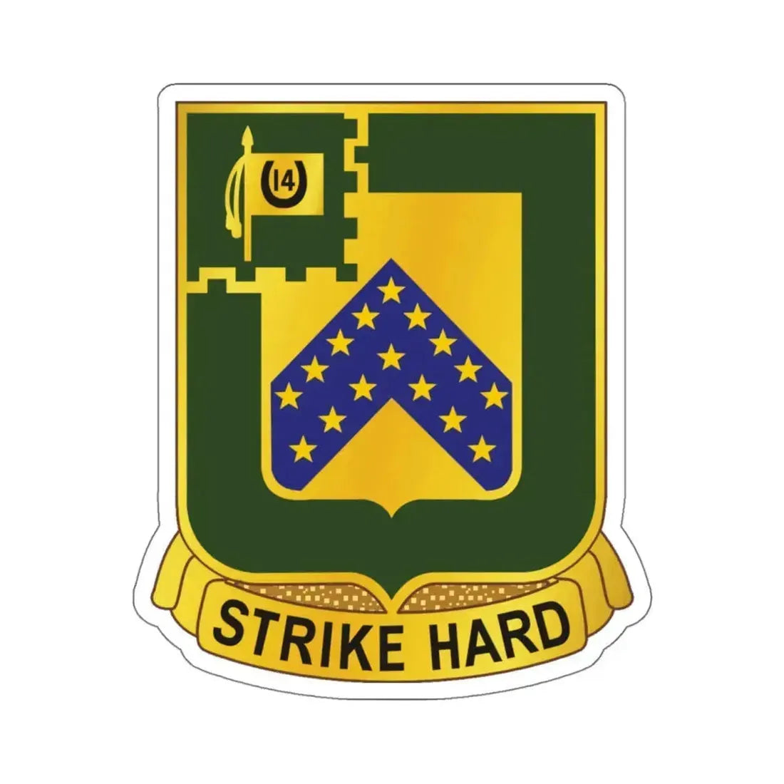 16 Cavalry Regiment (U.S. Army) STICKER Vinyl Kiss-Cut Decal 6 Inch White - The Sticker Space