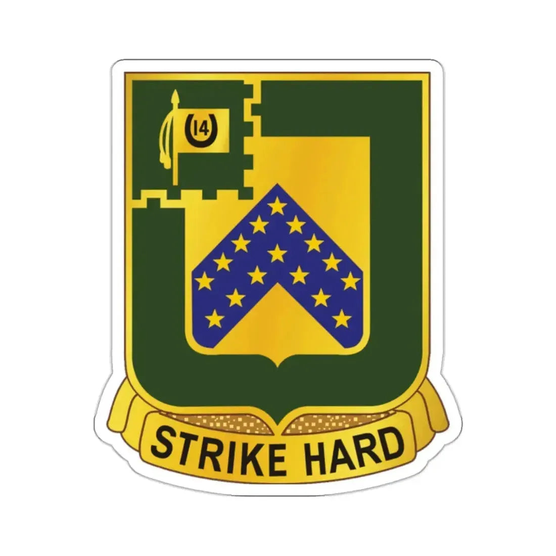16 Cavalry Regiment (U.S. Army) STICKER Vinyl Kiss-Cut Decal - The Sticker Space